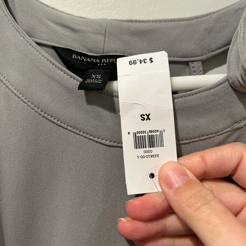 Banana Republic Gray Bow-Tie Tank Top - Picture 4 of 5